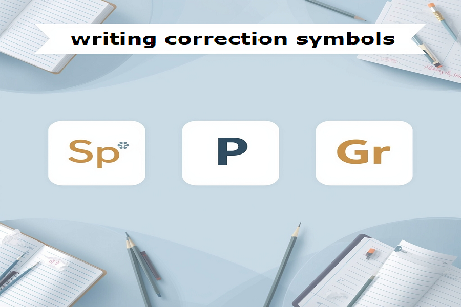 writing correction symbols