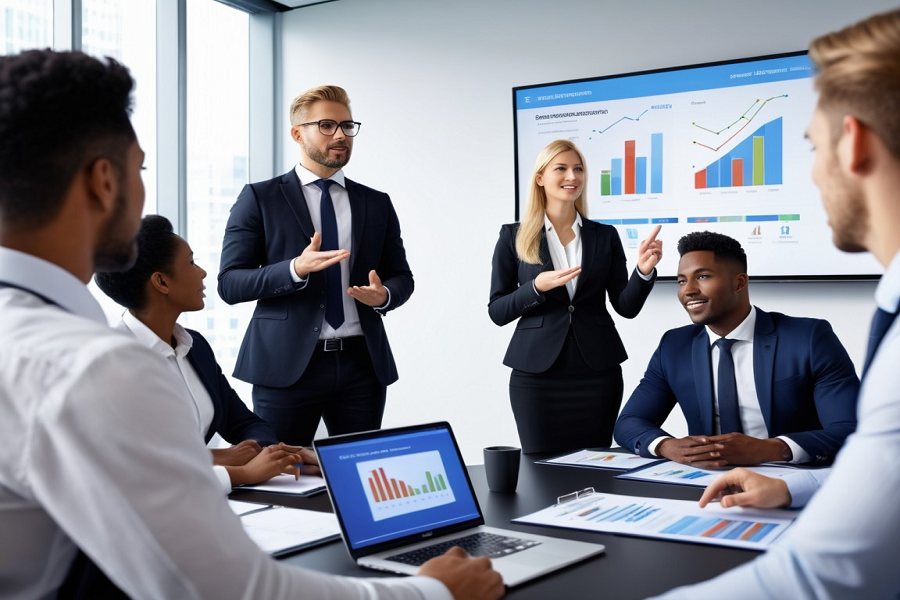 fluent in business English